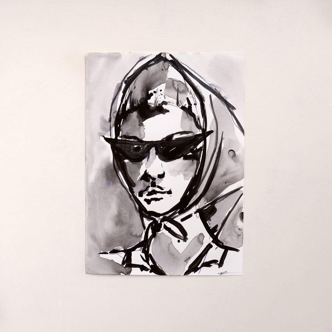 3 Sisters blk (Framed)