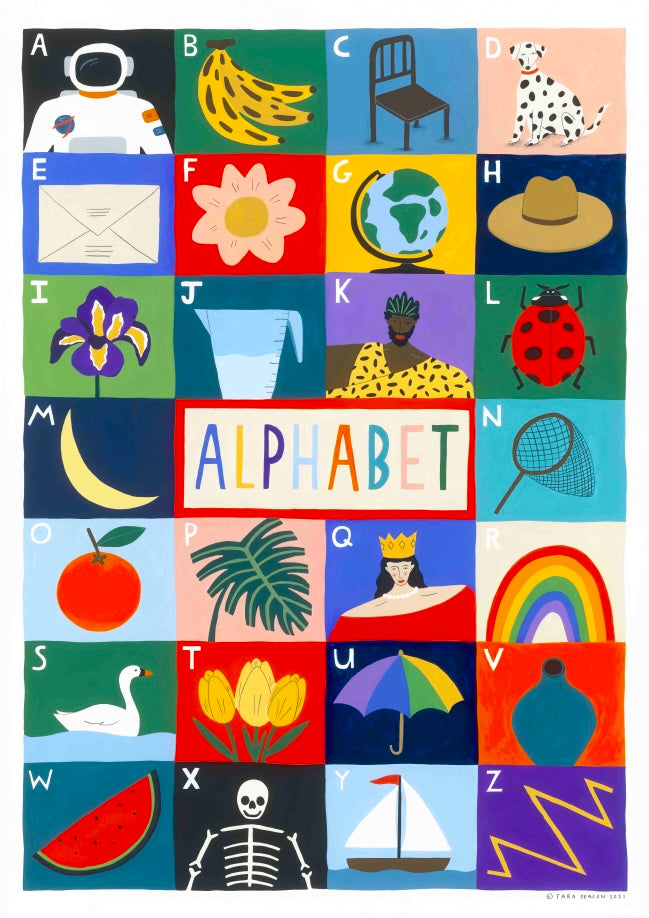 Alphabet: Fine art print (Framed)