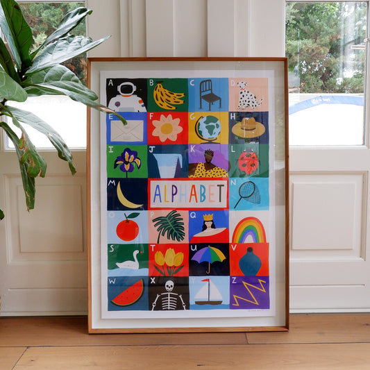 Alphabet: Fine art print (Framed)