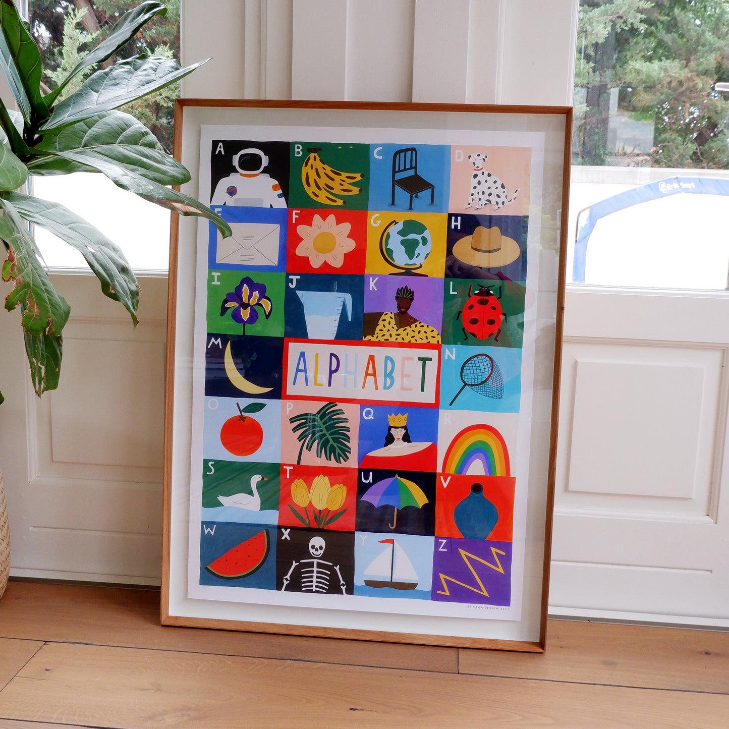 Alphabet: Fine art print (Framed)