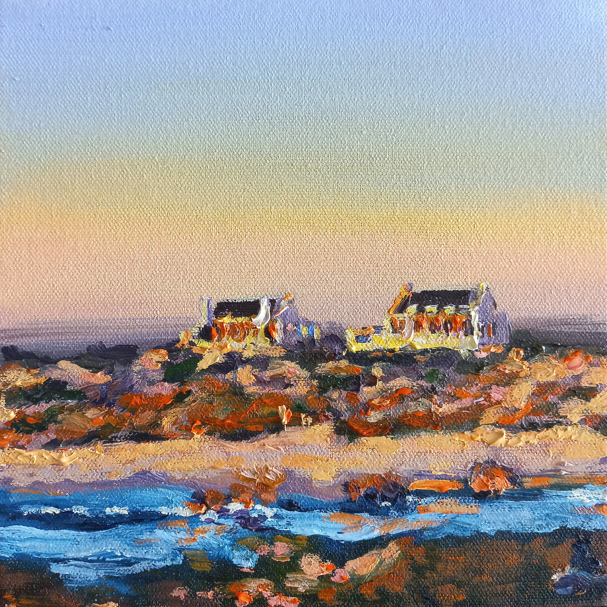 Cottages in Jacobsbaai (Framed)