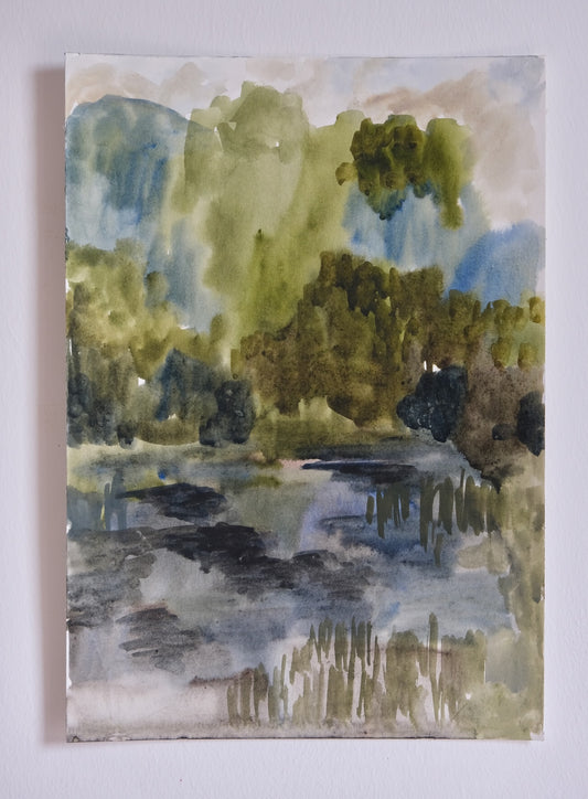 Camping at Loch Chon (Framed)