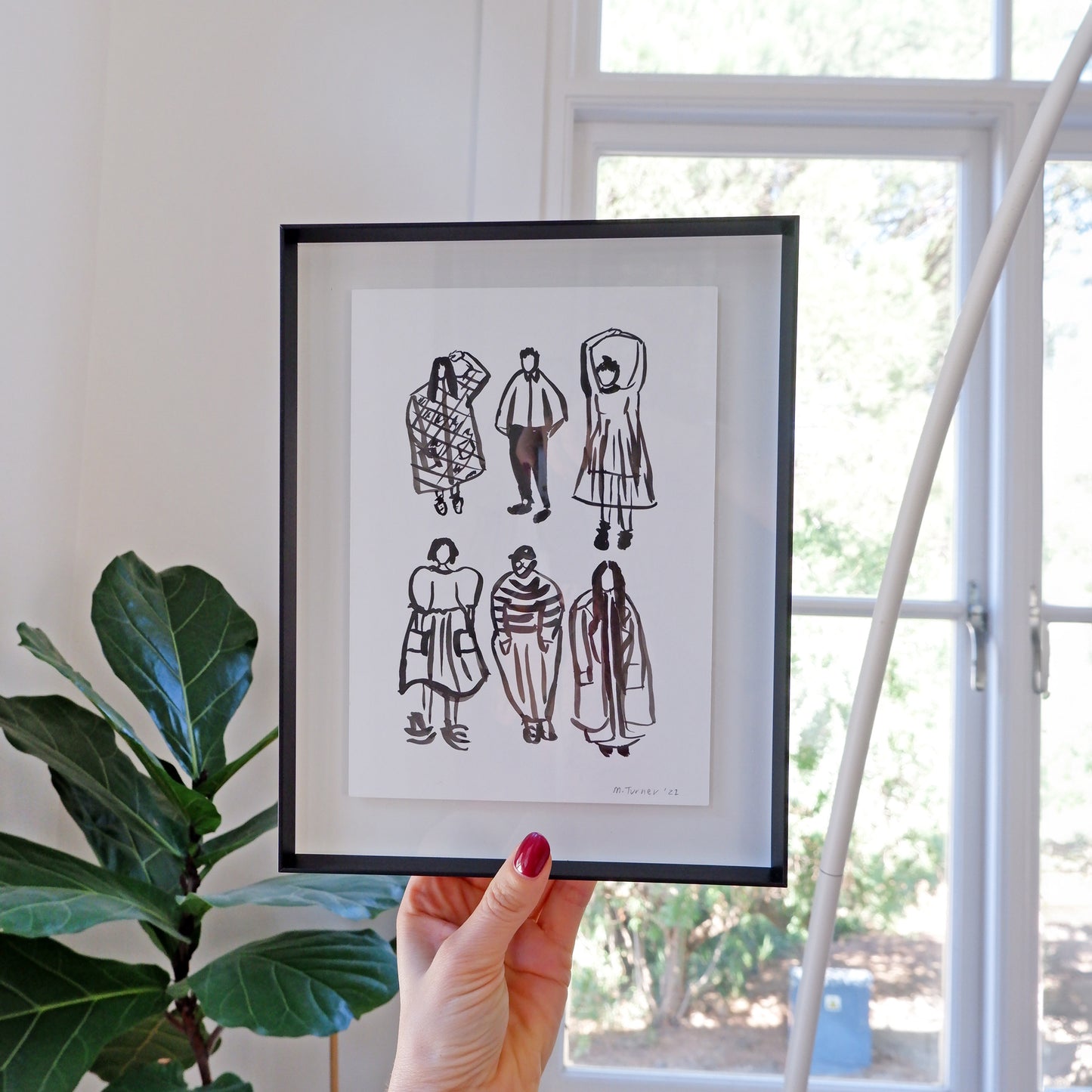 Copenhagen street sketches (framed)