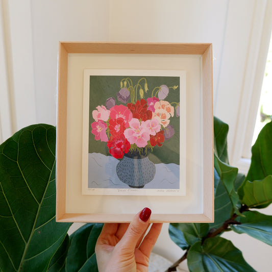 Diela's Flowers: Fine art print (Framed)