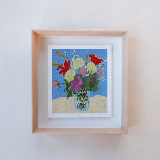 Edmund's Flowers: Fine art print (Framed)
