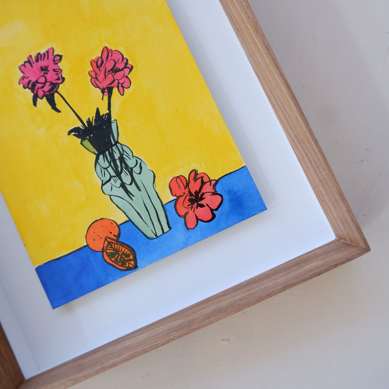 Flowers for my bedside table (Framed)