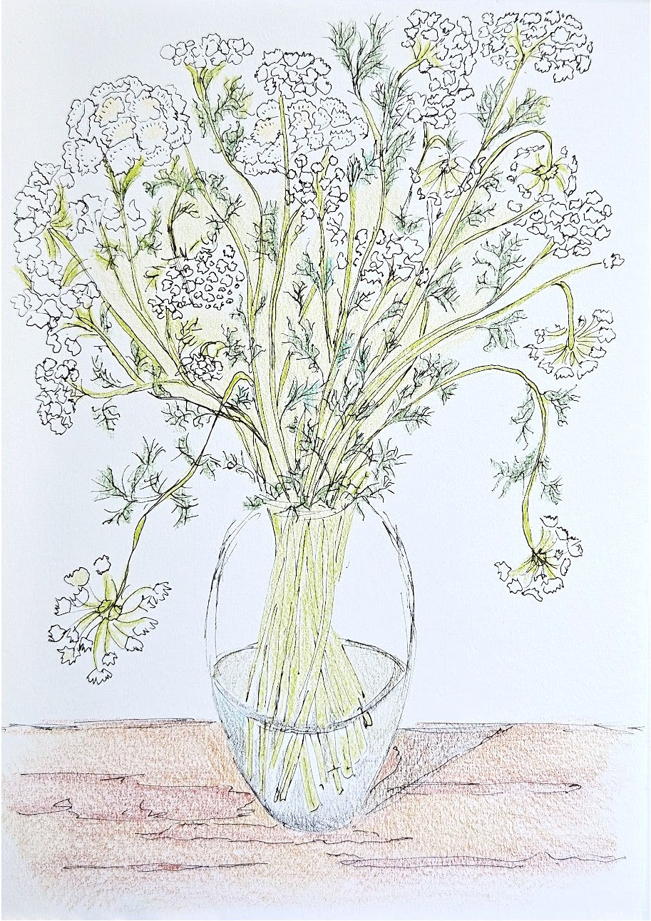 Lace Flowers I (framed)