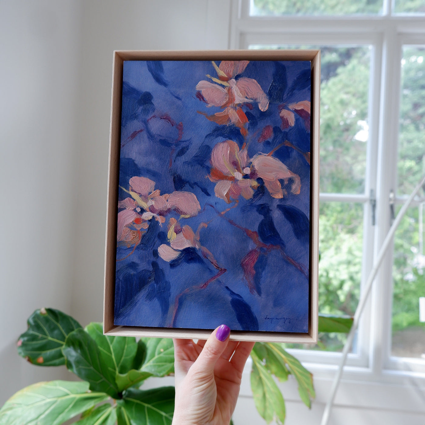 Morning in the garden (Framed)