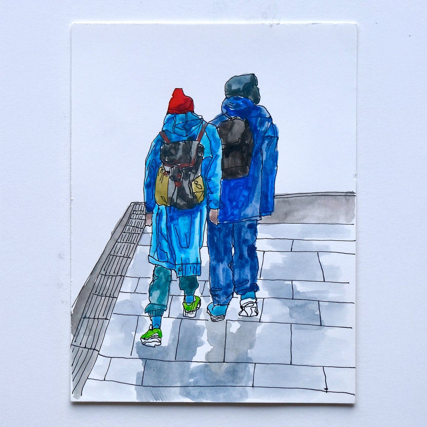 Rainy Days in Edinburgh (Framed)