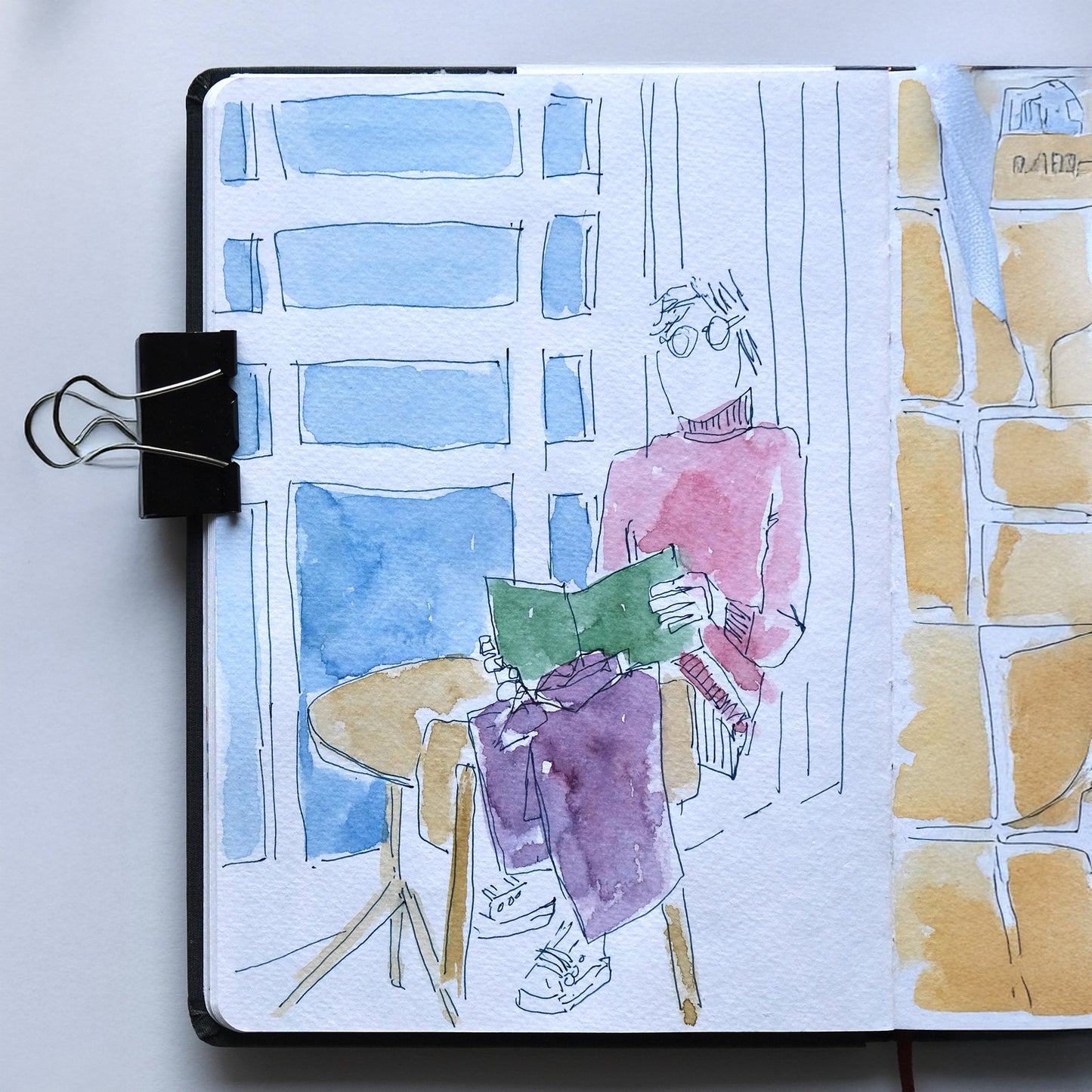 Reading at the Botanics (Framed)