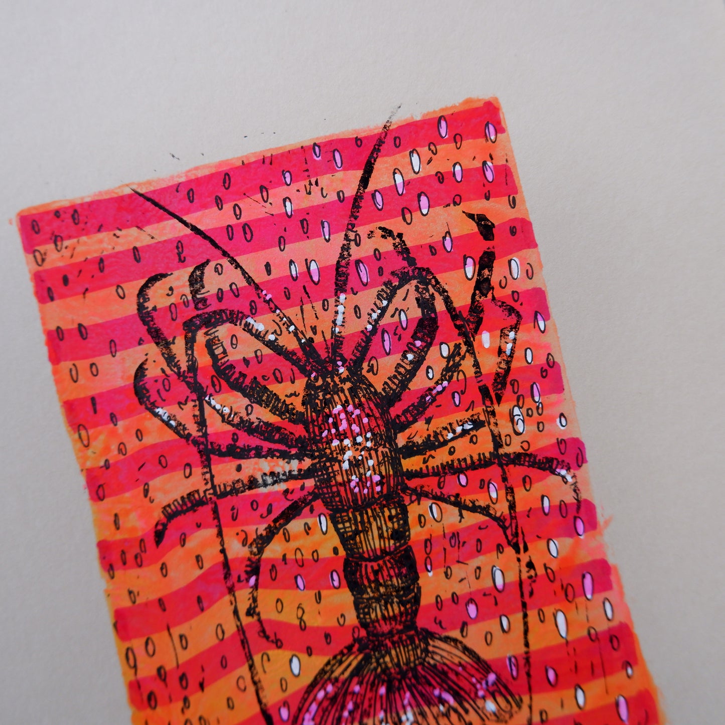 Crayfish, red tide (Framed)