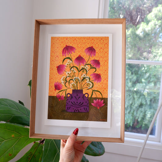 Afternoon Delight: A4 Fine Art Print (Framed)