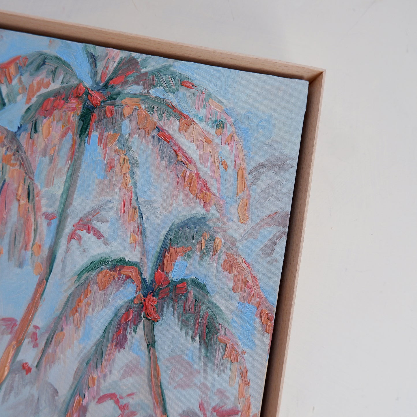 Blushing Palms (framed)