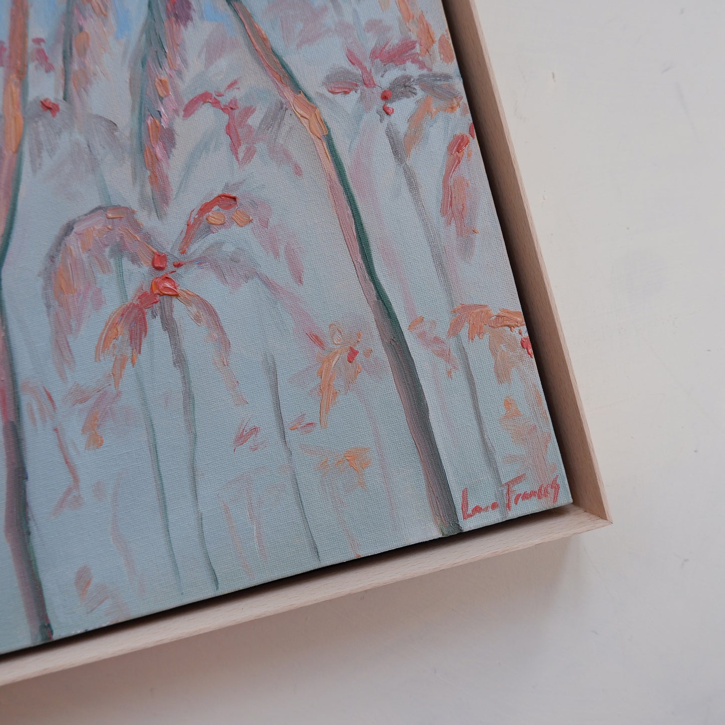 Blushing Palms (framed)