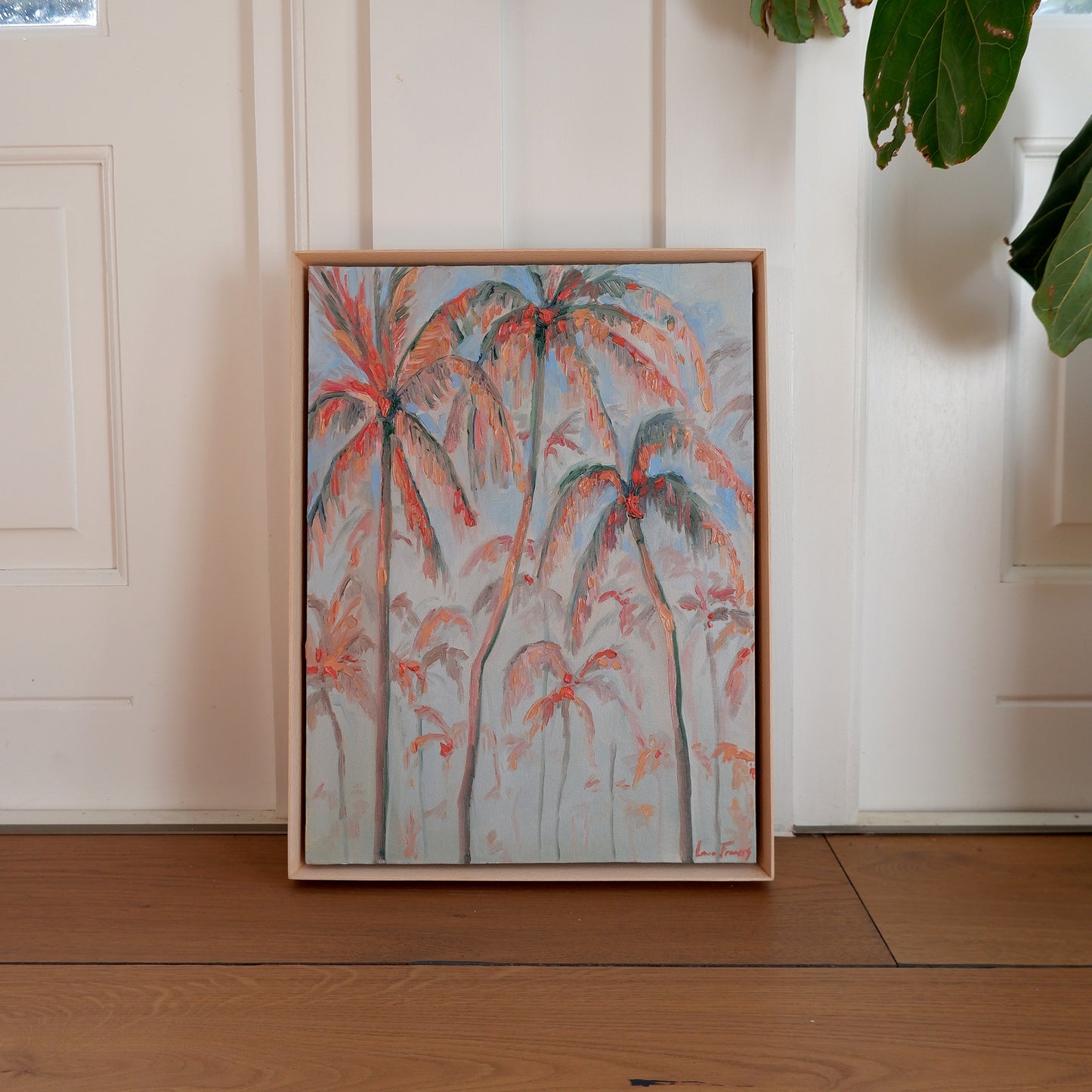 Blushing Palms (framed)