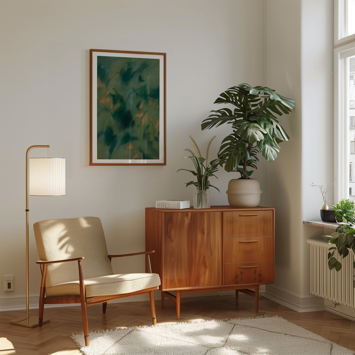 dappled forest (framed)