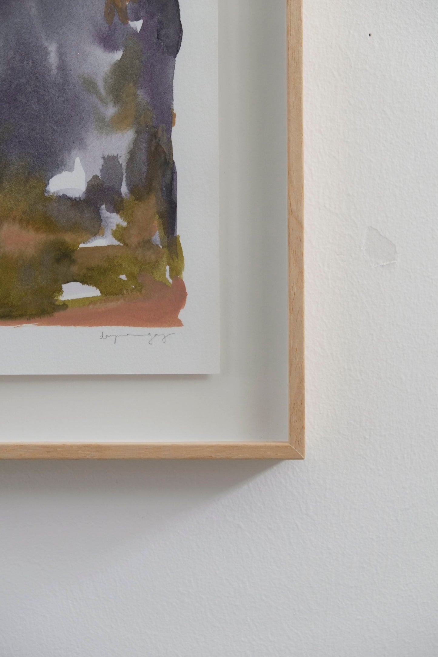 Dusk Mountain (ii) (Framed)