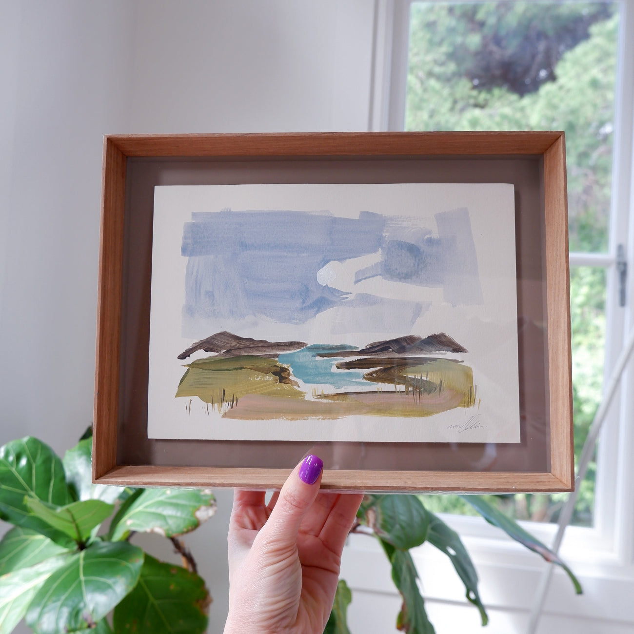 In a blue moon (framed)