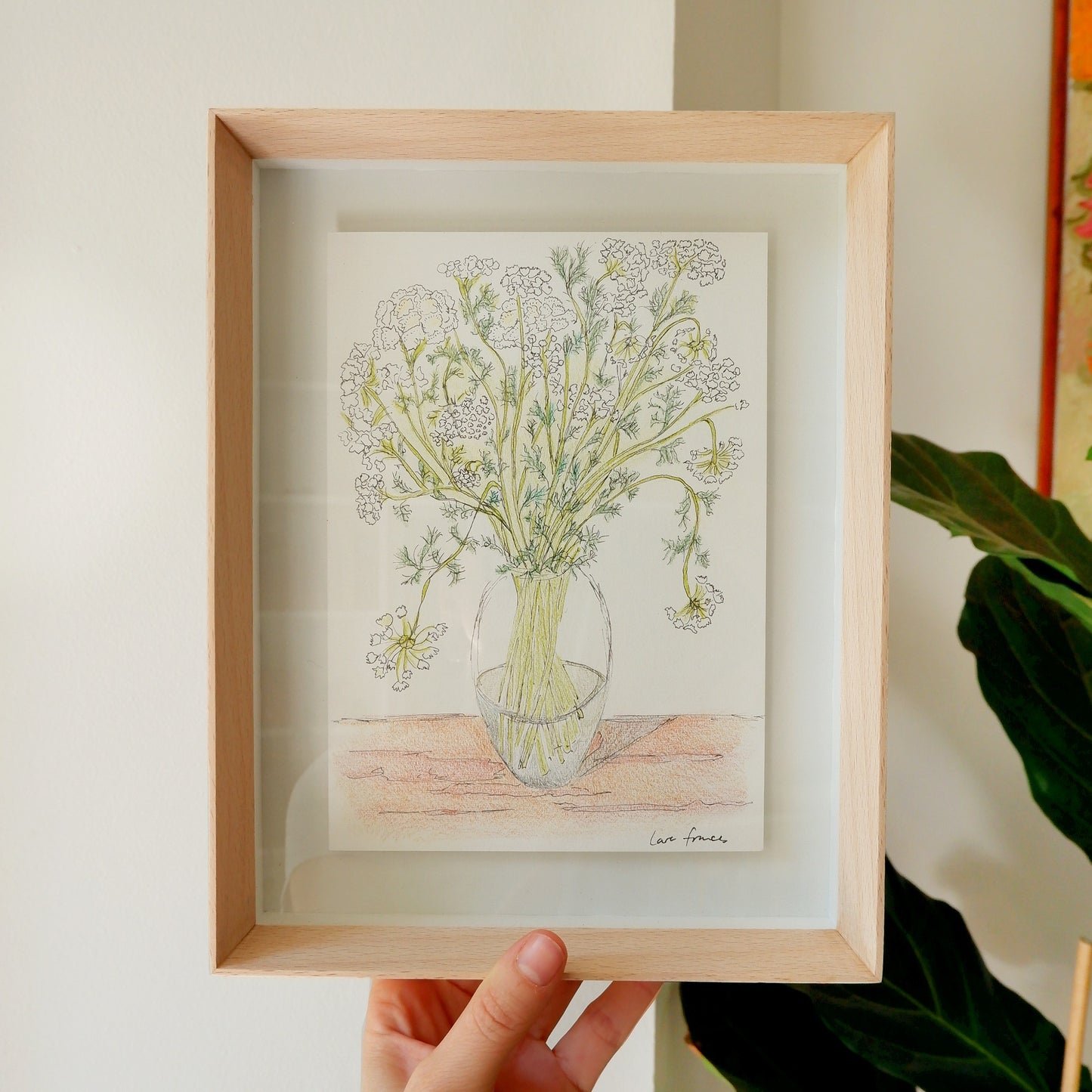 Lace Flowers I (framed)
