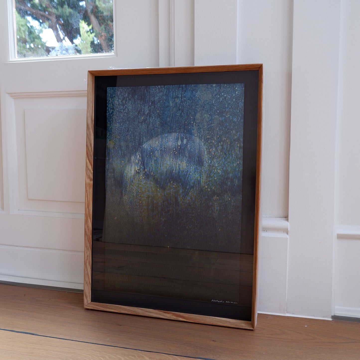 Time and Tide Quarter Moon (framed)