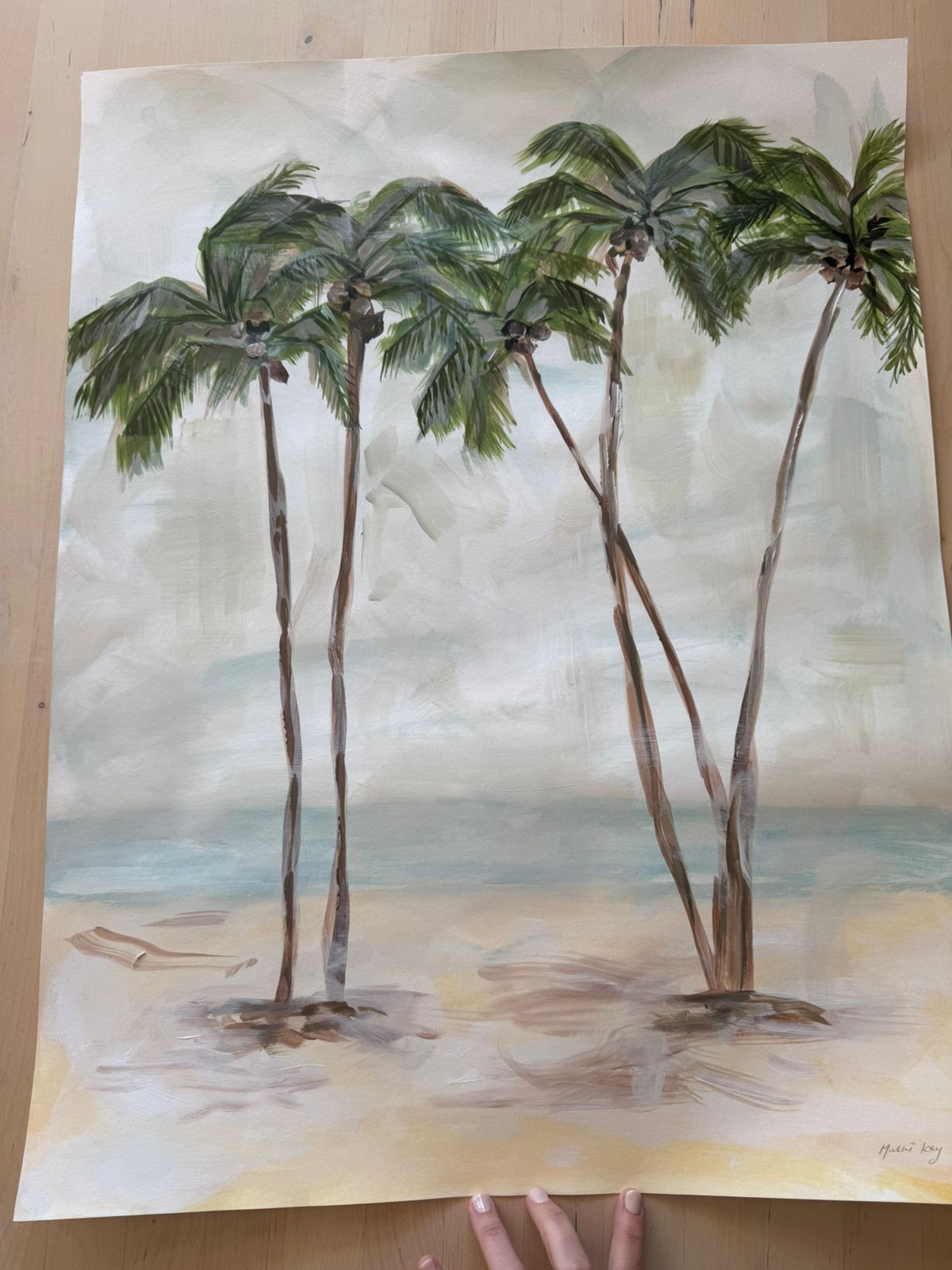Where the palms meet (Framed)