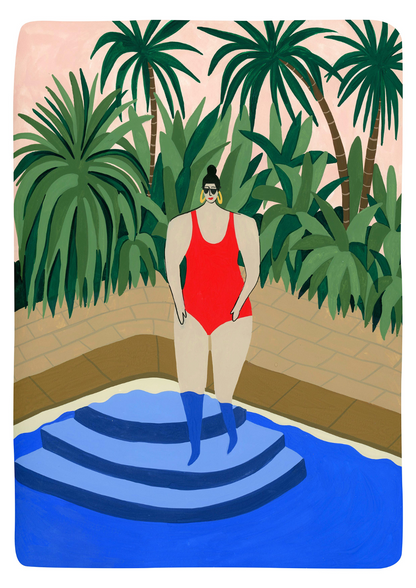 Adult Swim: Fine art print (Framed)
