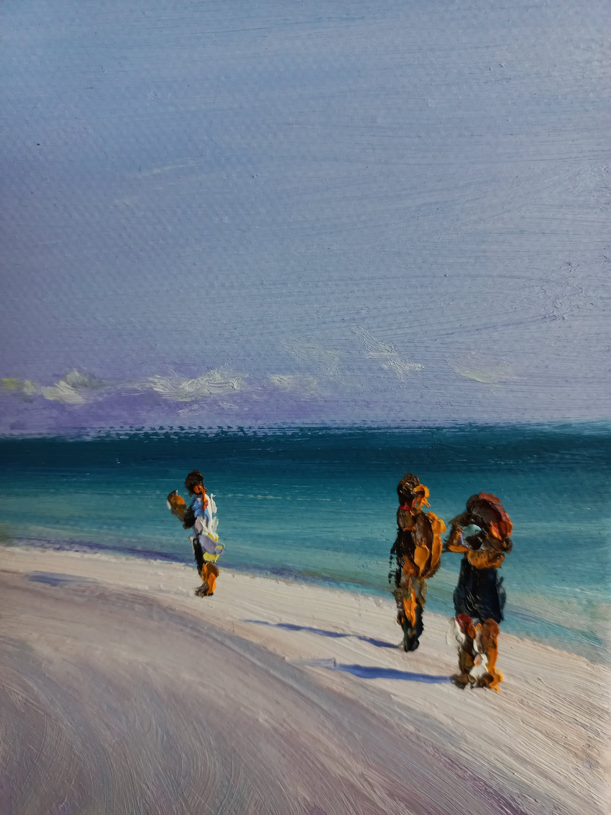 Sandbank, Mozambique Channel near Bazaruto (Framed)