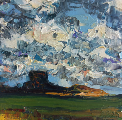 Storm clouds building near Zastron, Free State (Framed)