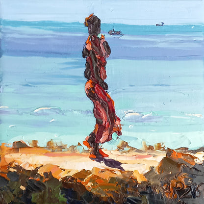 Walking by the shore, Vilanculos (Framed)
