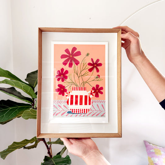 Birthday Blooms: Fine art print (framed)