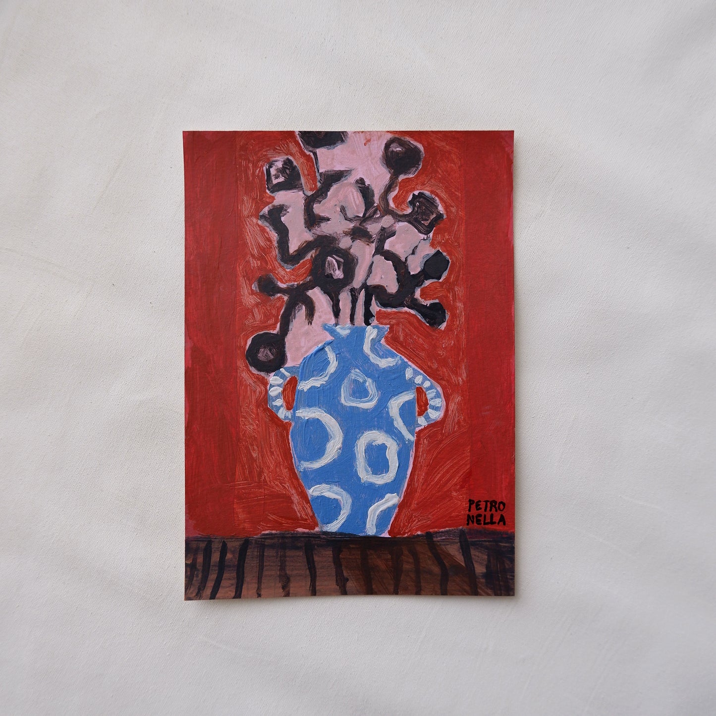 Black in Blue (Framed)