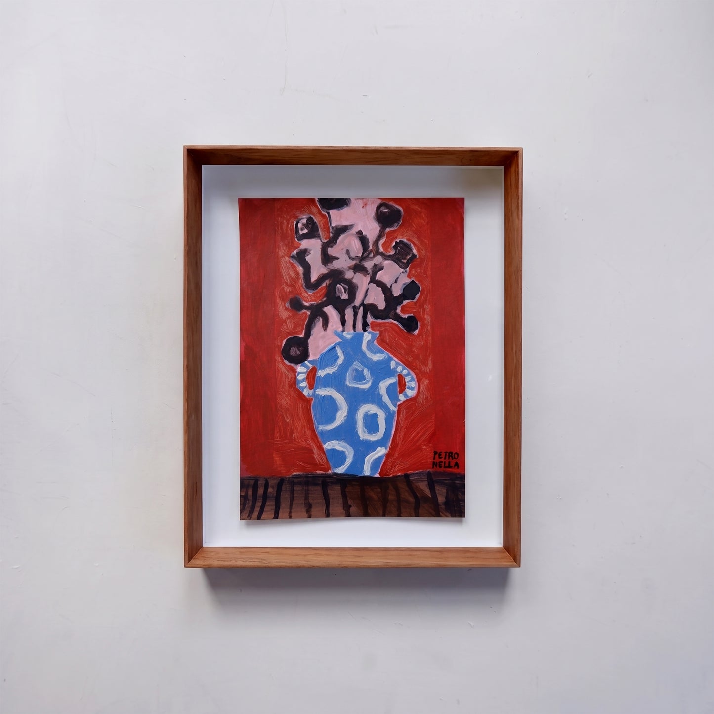 Black in Blue (Framed)