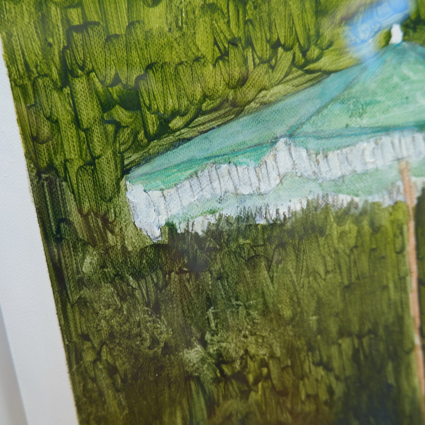 Blue Umbrella (Framed)