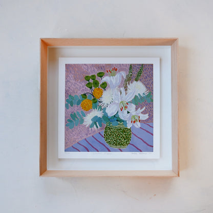 Claudia's flowers: Fine art print (Framed)