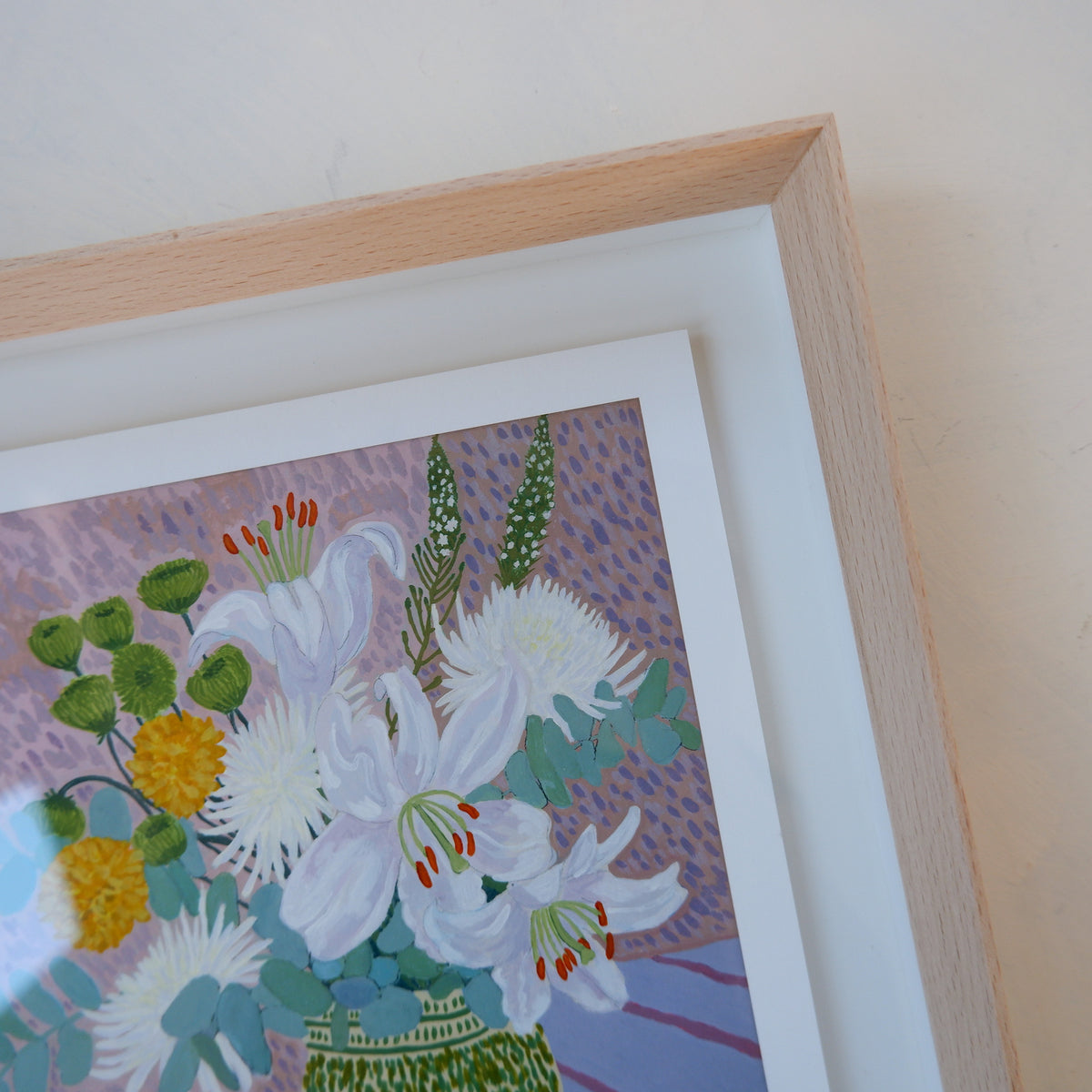 Claudia's flowers: Fine art print (Framed)