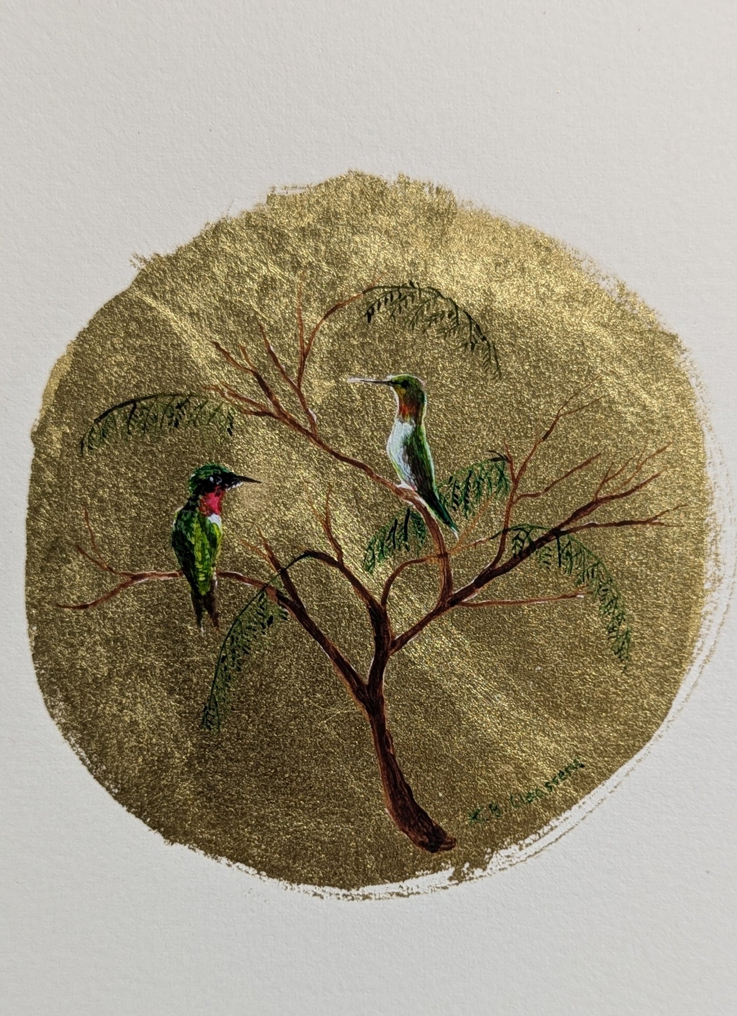 Laurentian Hummingbirds (framed)