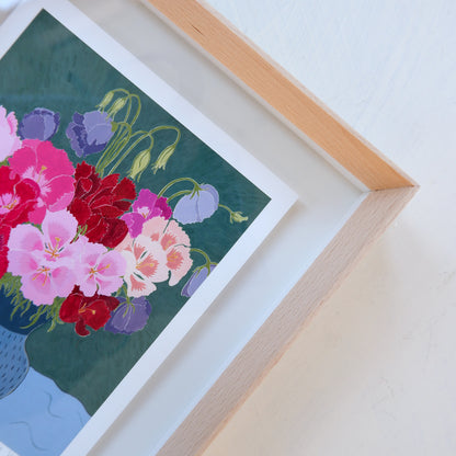 Diela's Flowers: Fine art print (Framed)