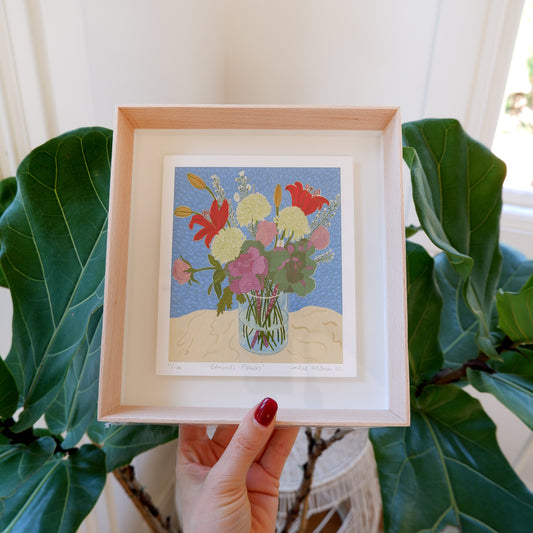 Edmund's Flowers: Fine art print (Framed)