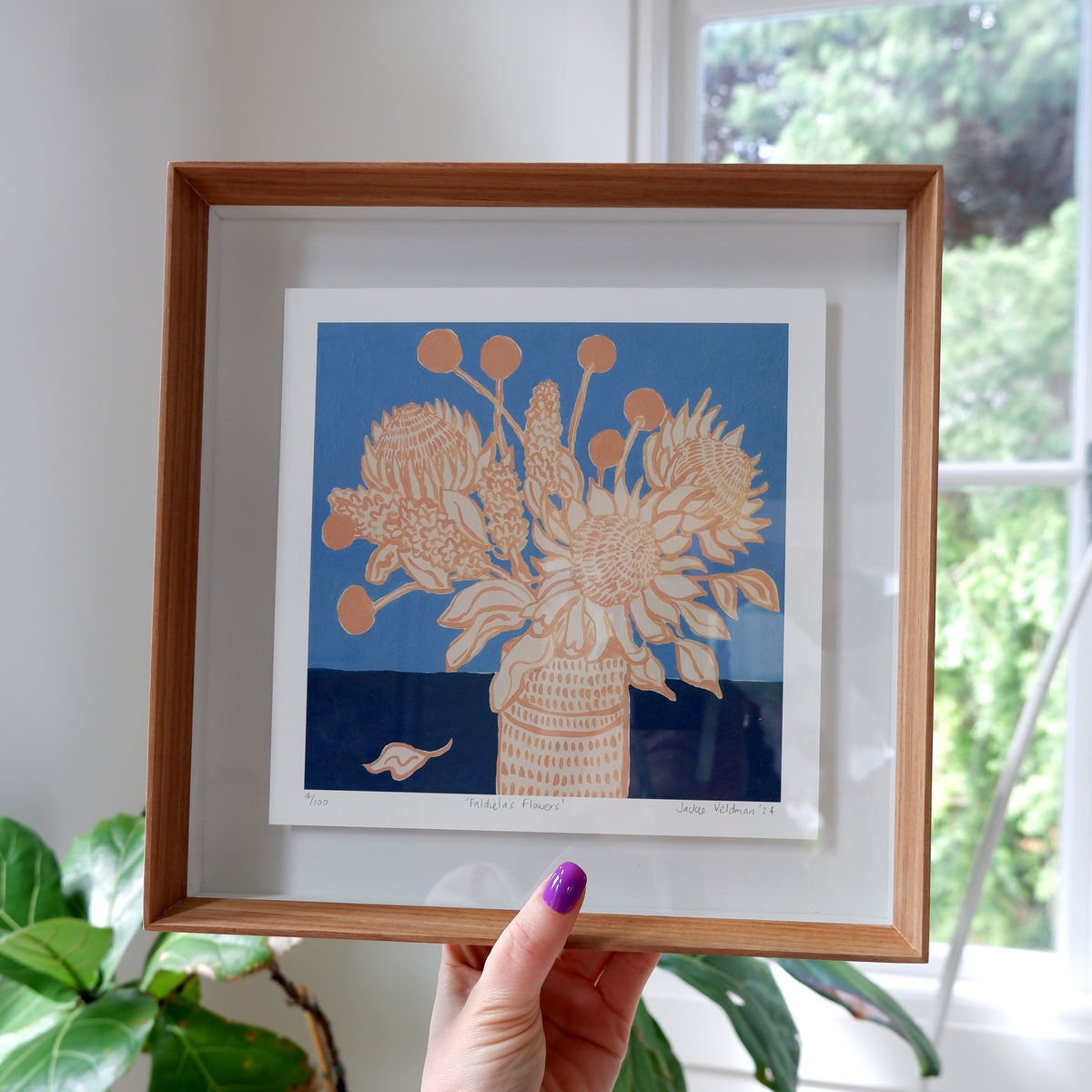 Faldiela's Flowers: Fine art print (Framed)