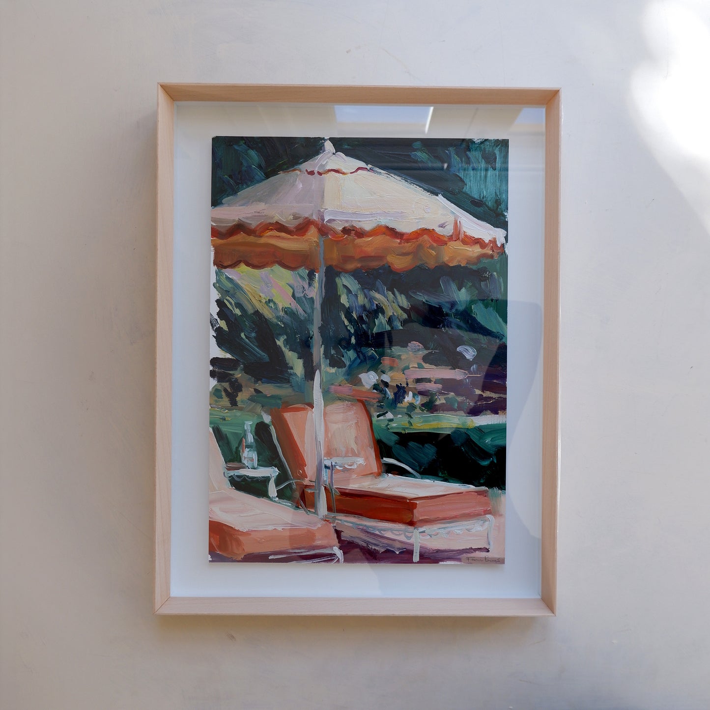 Victoria Sponge in Tangerine (Framed)