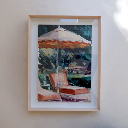 Victoria Sponge in Tangerine (Framed)