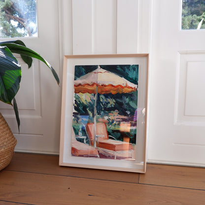 Victoria Sponge in Tangerine (Framed)