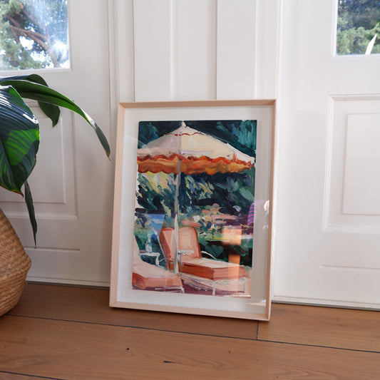 Victoria Sponge in Tangerine (Framed)