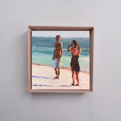 Beach pose, Bazaruto (Framed)