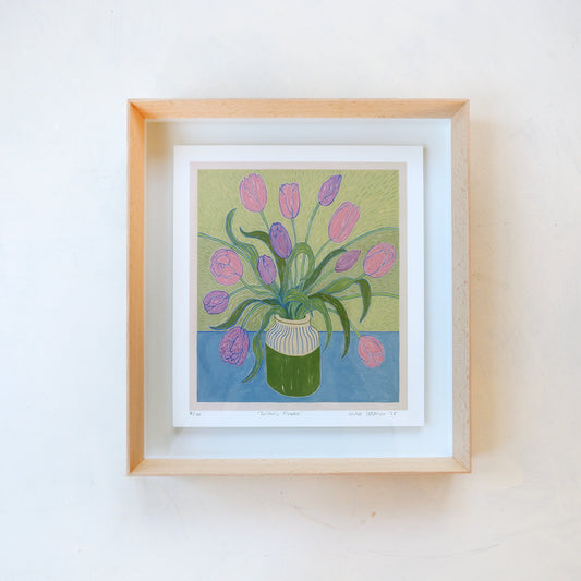 Zulfah's Flowers: Fine art print (Framed)