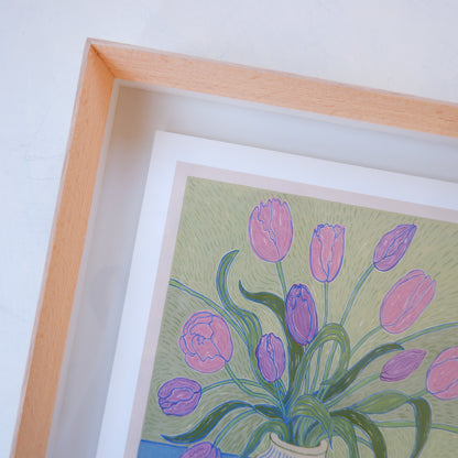 Zulfah's Flowers: Fine art print (Framed)