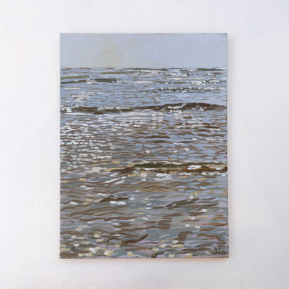 Ocean Study 02, Late Summer, Cobbles (Framed)