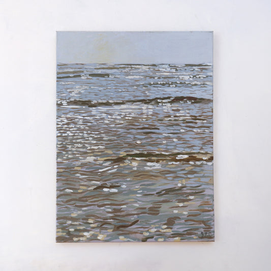 Ocean Study 02, Late Summer, Cobbles (Framed)