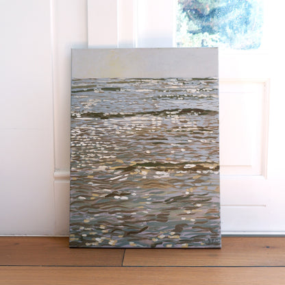 Ocean Study 02, Late Summer, Cobbles (Framed)