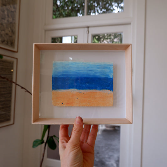 The beach (framed)